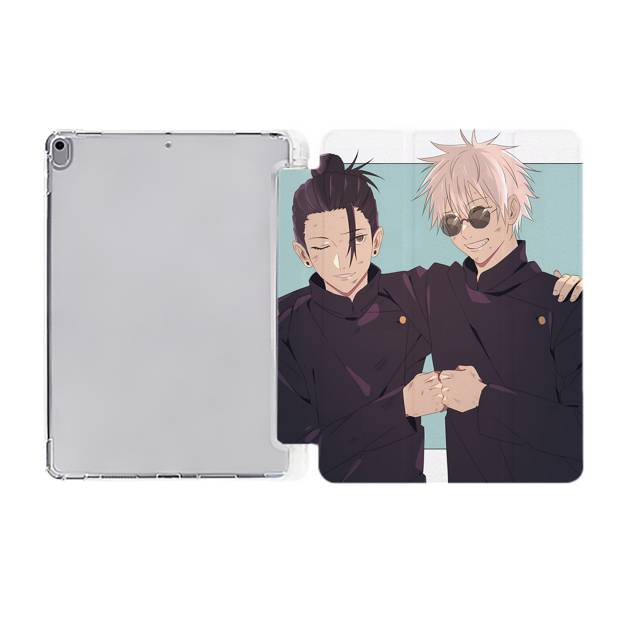 （画像用） SPY×FAMILY间谍家家酒 IPad ケース ペン収納付き 三つ折りスタンド PUレザー×シリコン 対応機種9.5/10.5/10.9インチ